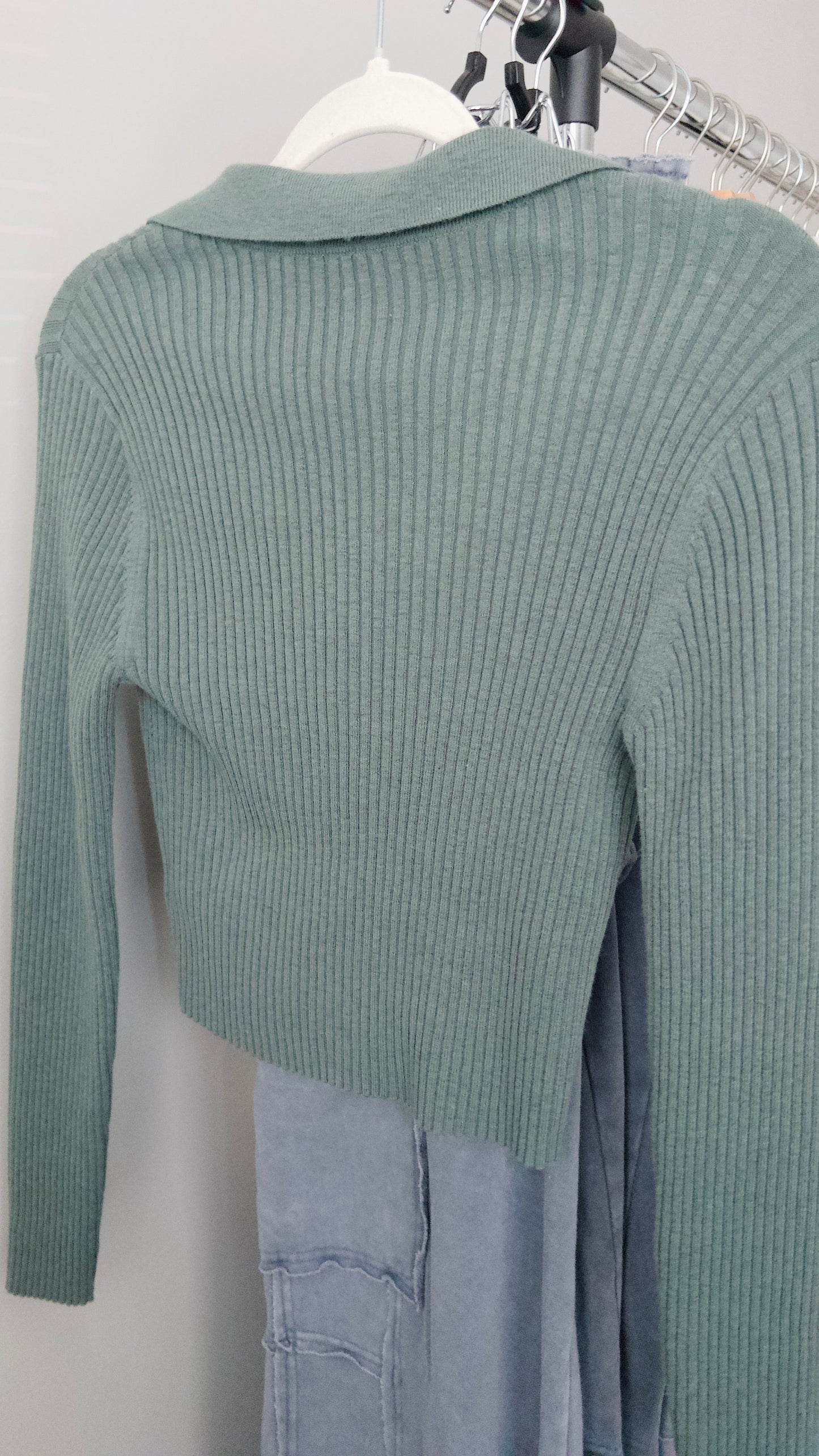 Aerie Ribbed Button Shirt - Size Medium