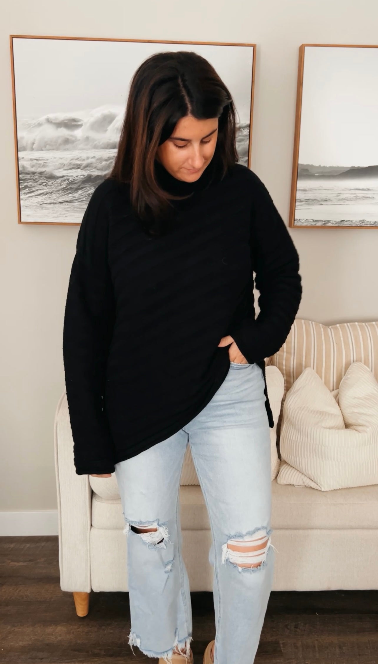 Driftwood Turtleneck