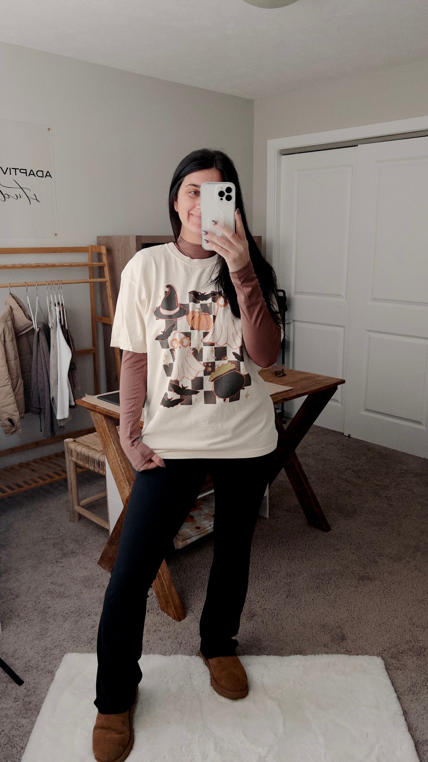 Checkered Ghost Graphic Tee