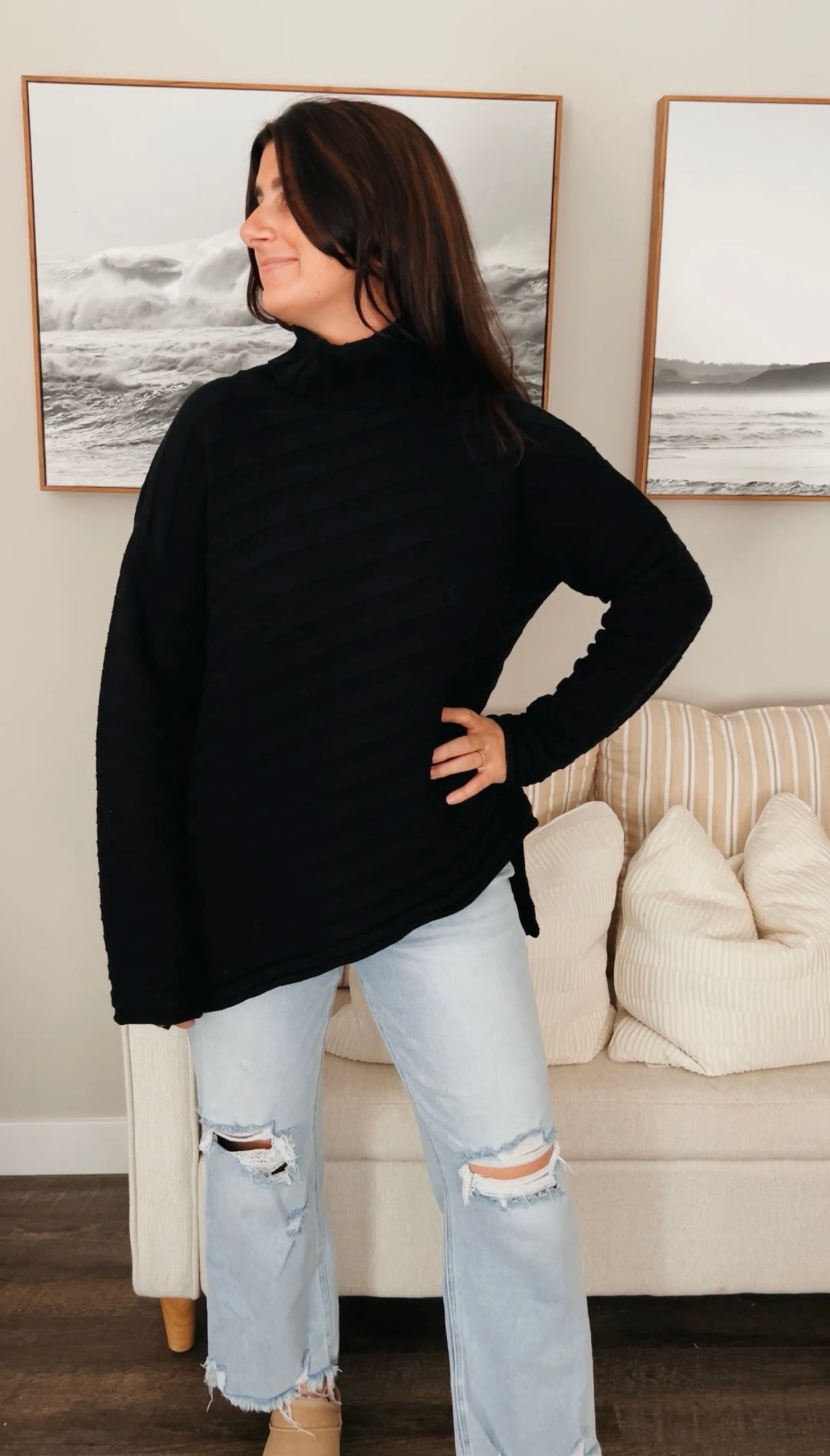 Driftwood Turtleneck