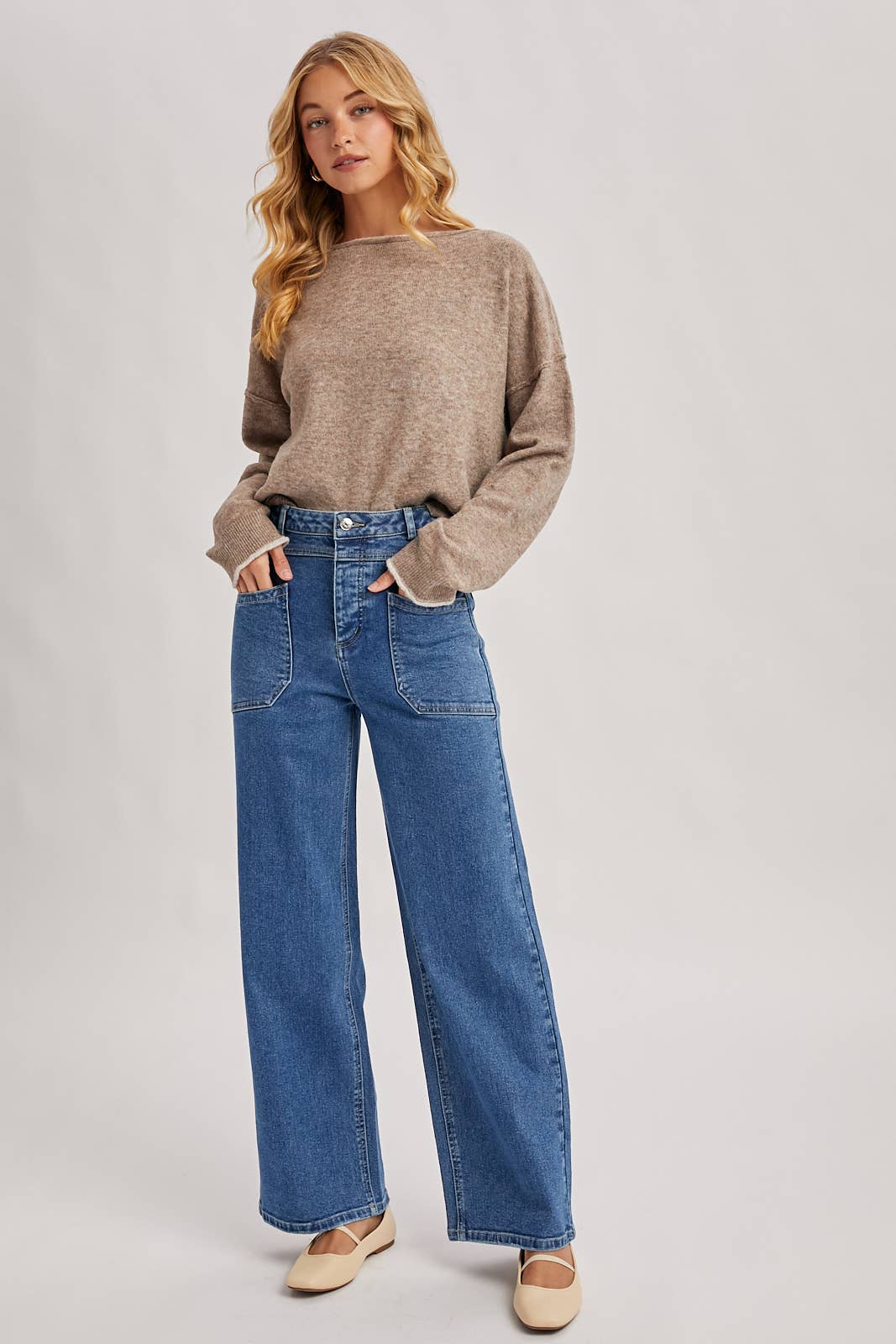 Heathered Knit Sweater (2 colors)