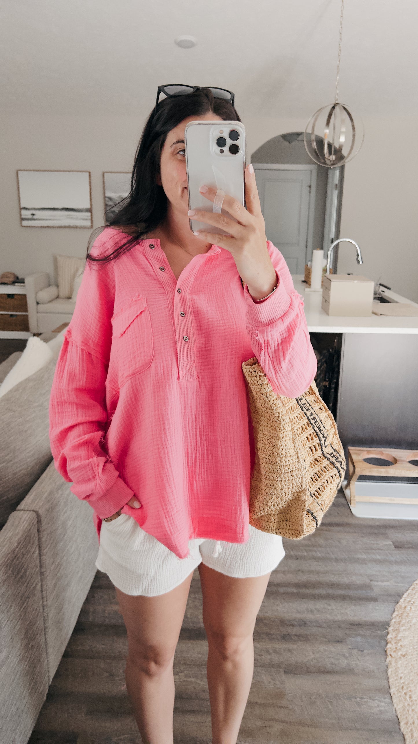 Passion Tea Cotton Henley