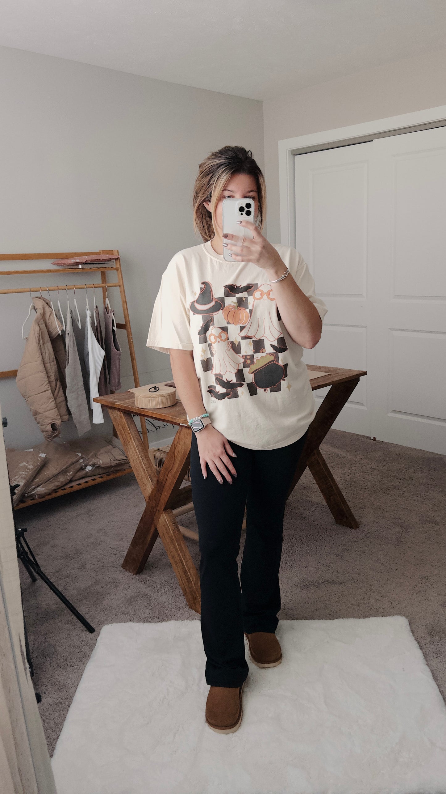 Checkered Ghost Graphic Tee