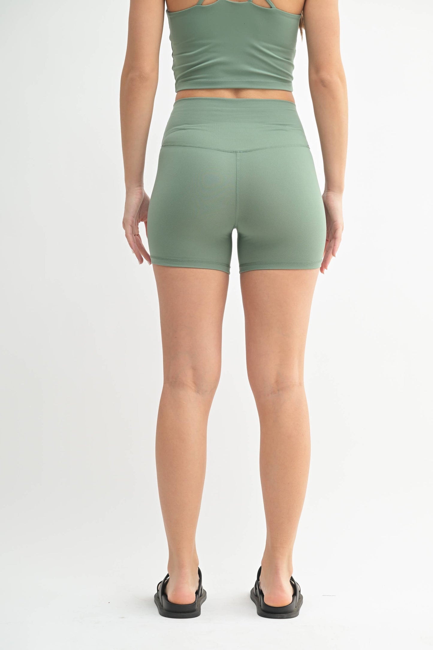 Cloud Biker Shorts - Moss