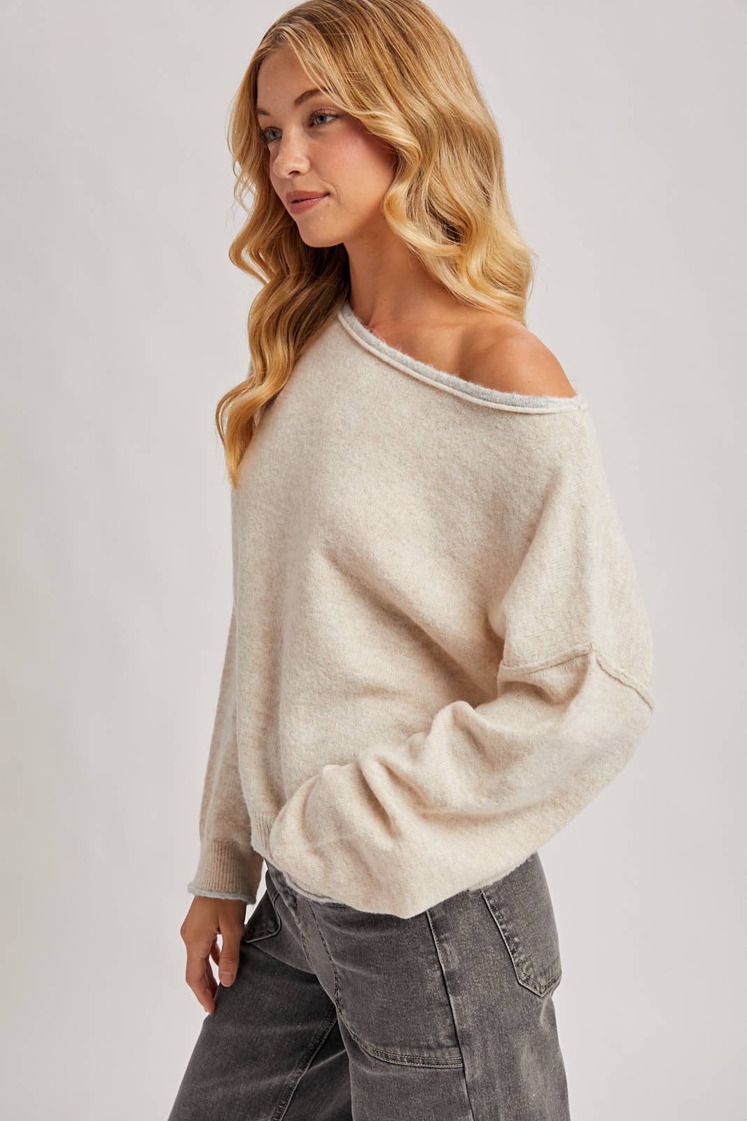 Heathered Knit Sweater (2 colors)