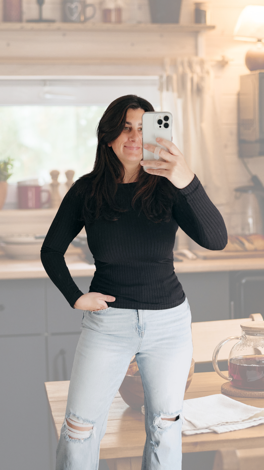 Wide Ribbed Long Sleeve