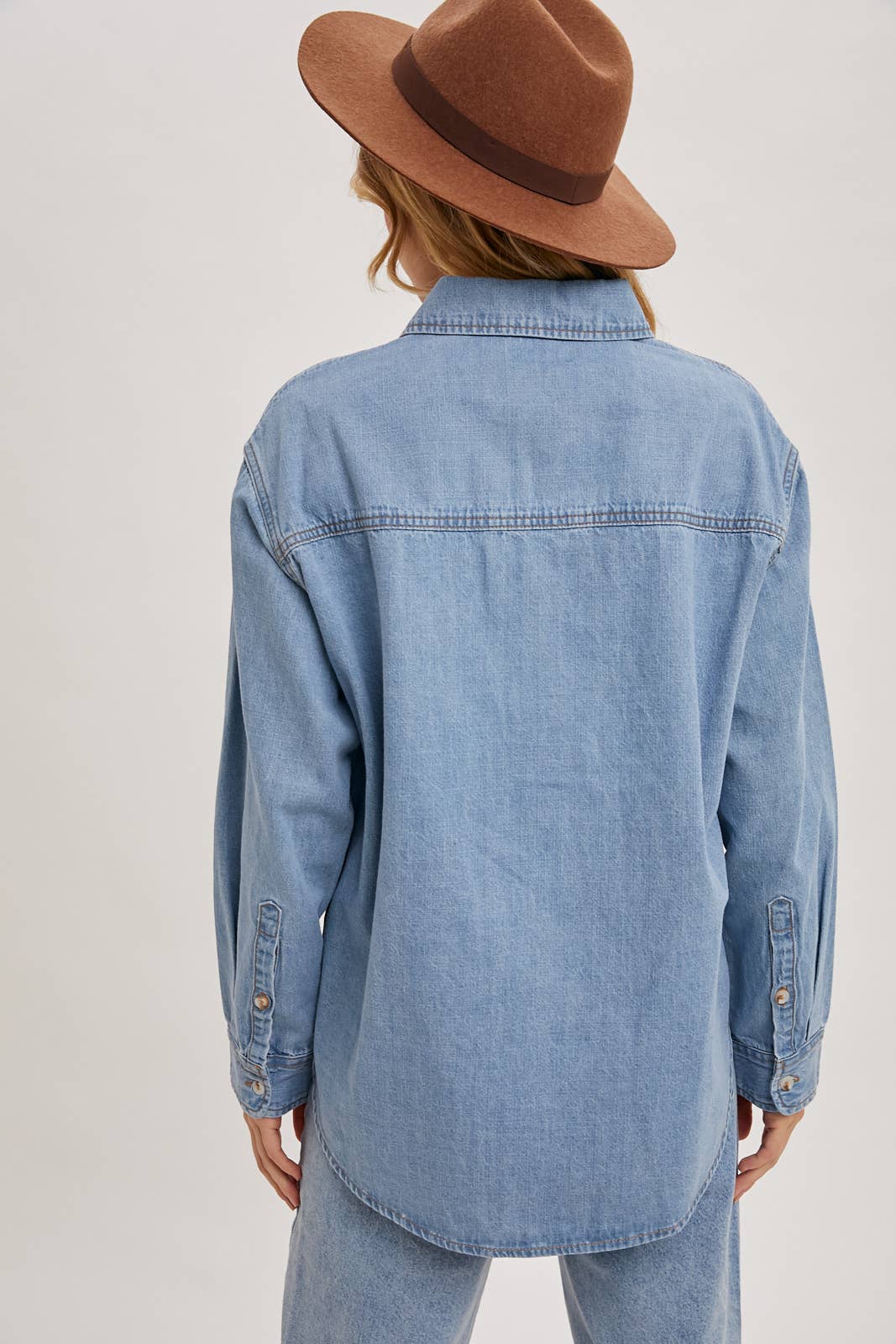 Lightweight Denim Button-Down