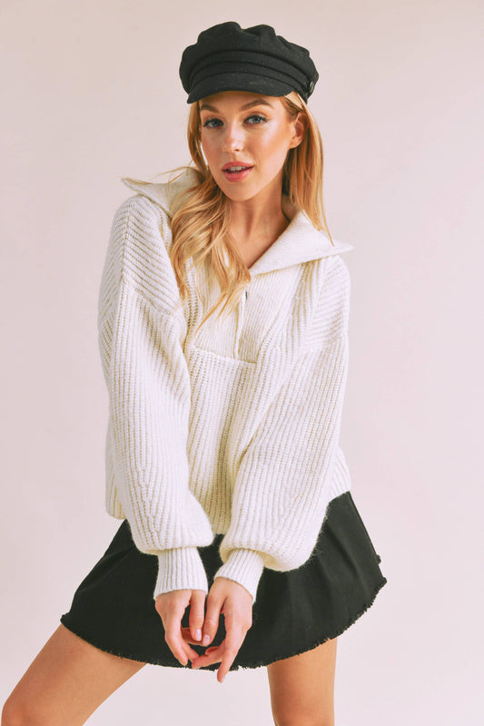 Collared Henley Sweater