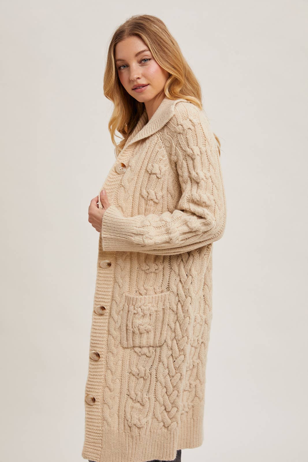 Cable Knit Cardigan (2 colors)