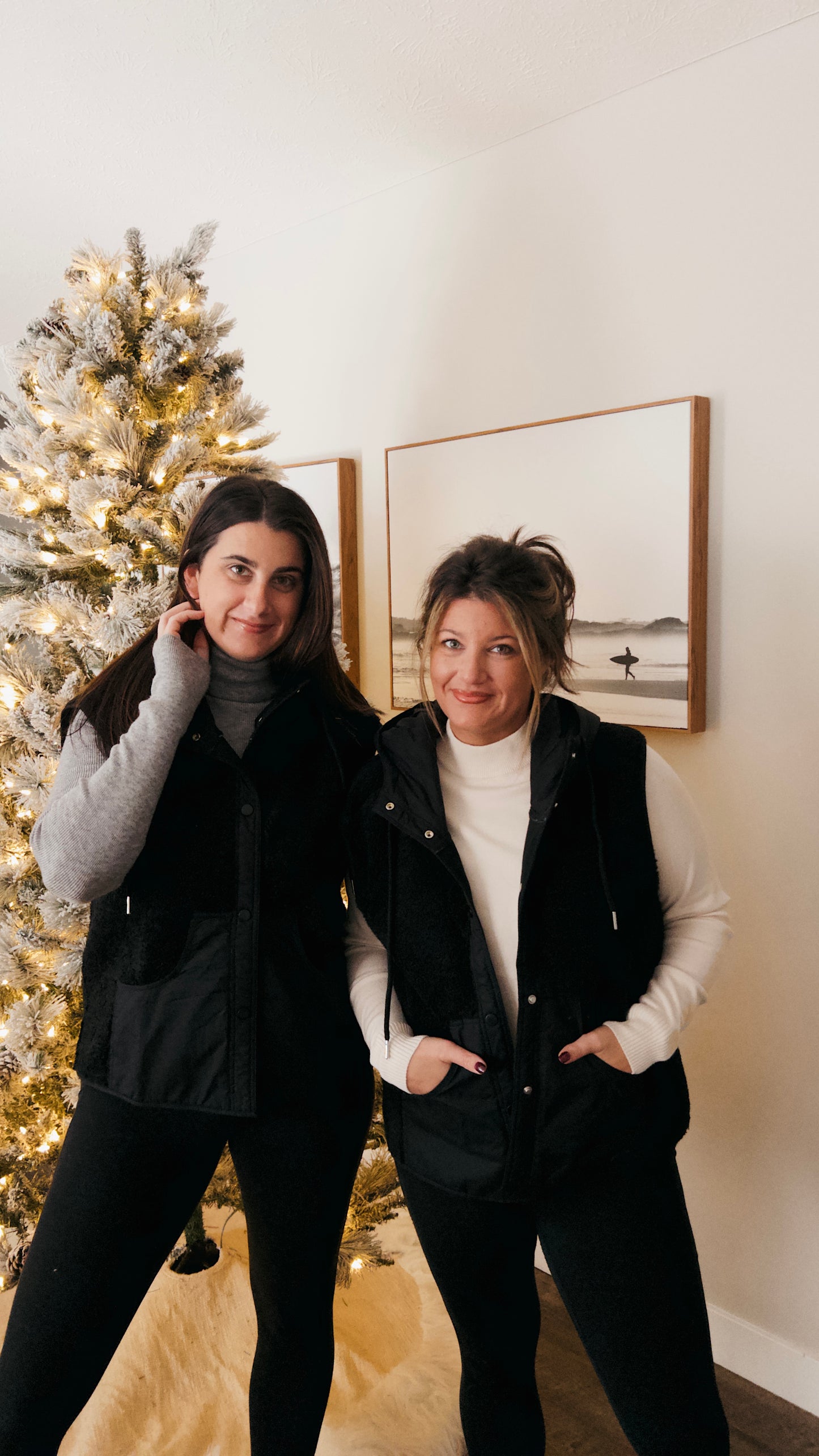 Essential Faux Suede/Sherpa Vest