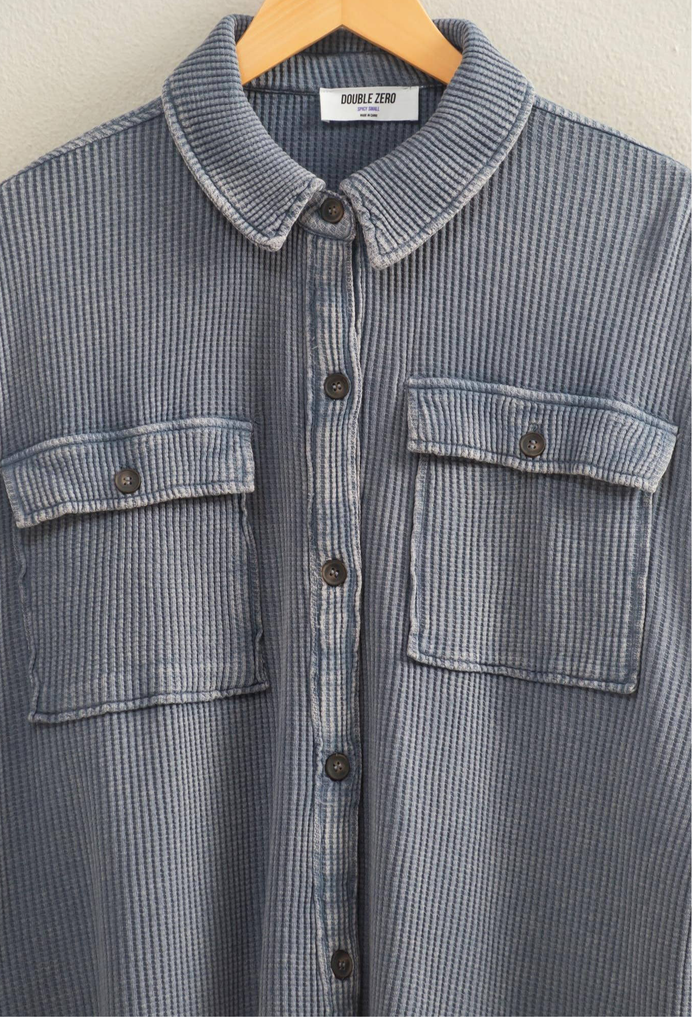 Blue Haven Waffle Shacket