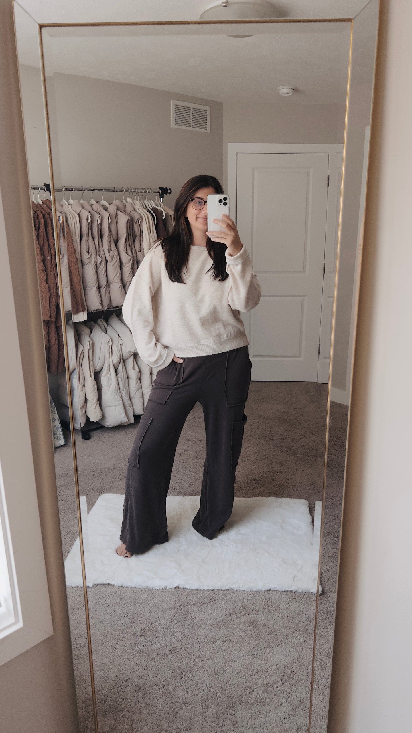 Wide Leg Cargo Sweats