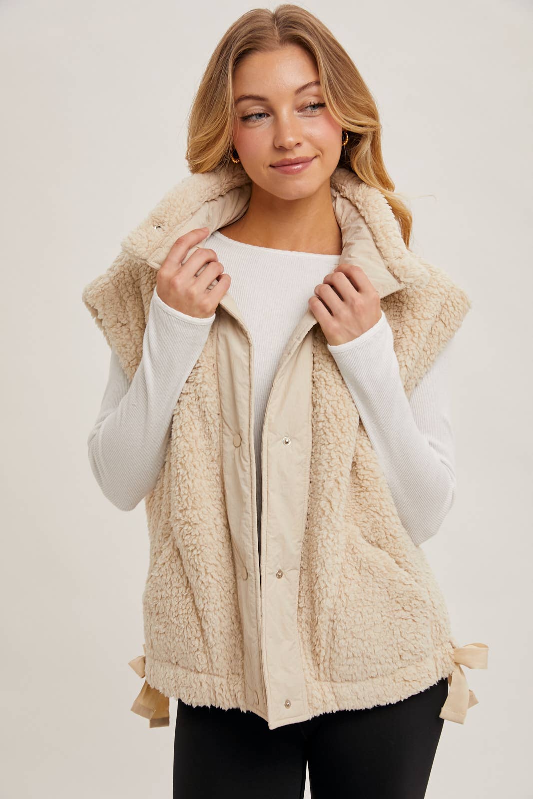 Button Down Sherpa Vest (2 colors)