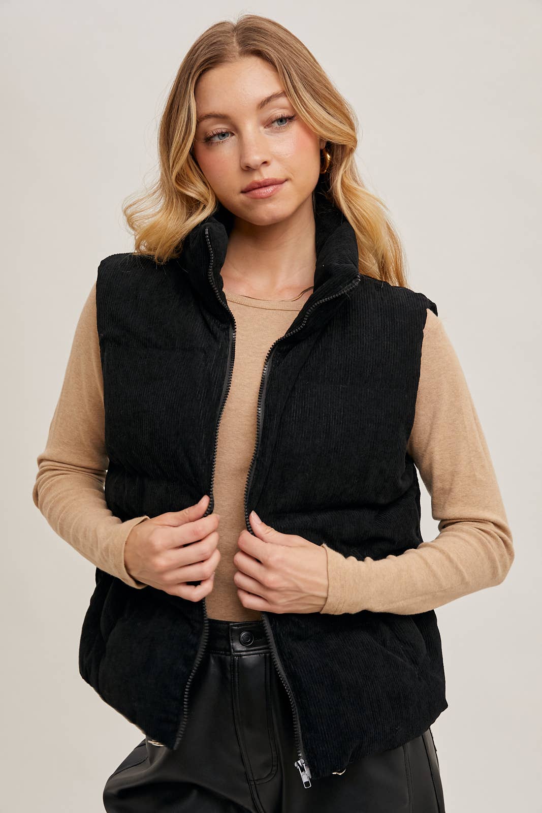 Corduroy Puffer Vest