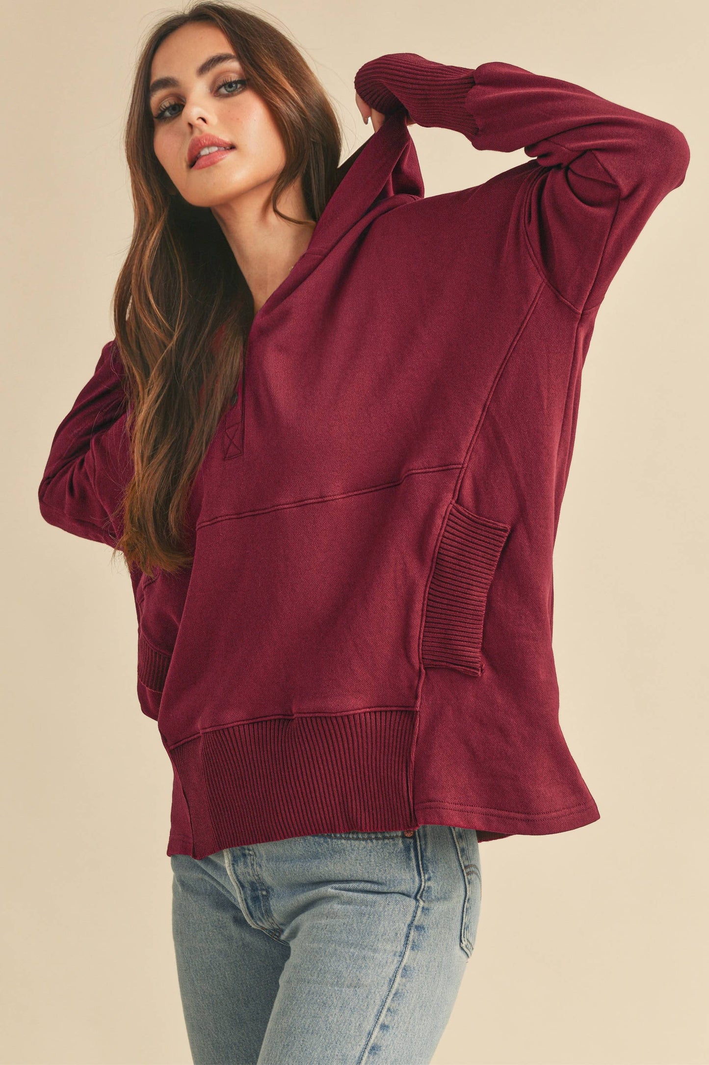 Henley Button-Up Pullover (2 colors)