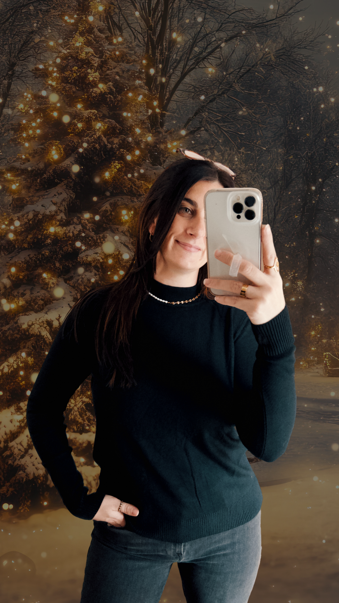 Noel Knit Long Sleeve (Black)