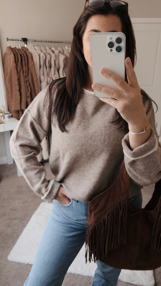 Heathered Knit Sweater (2 colors)