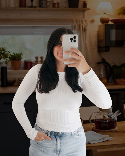Wide Ribbed Long Sleeve