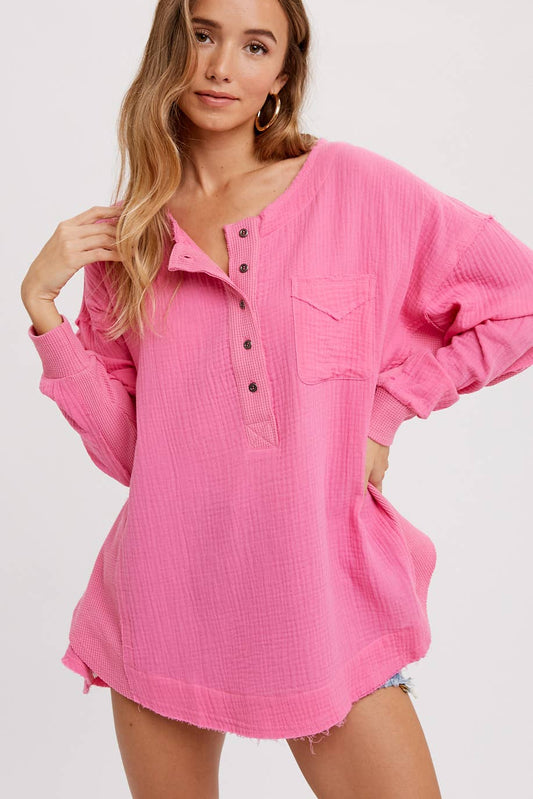 Passion Tea Cotton Henley