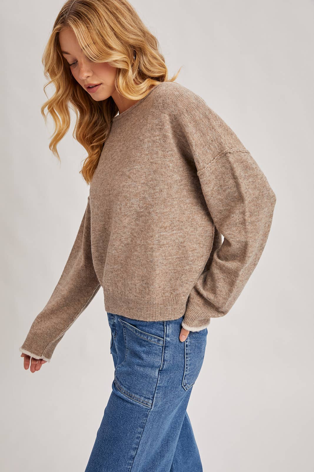 Heathered Knit Sweater (2 colors)