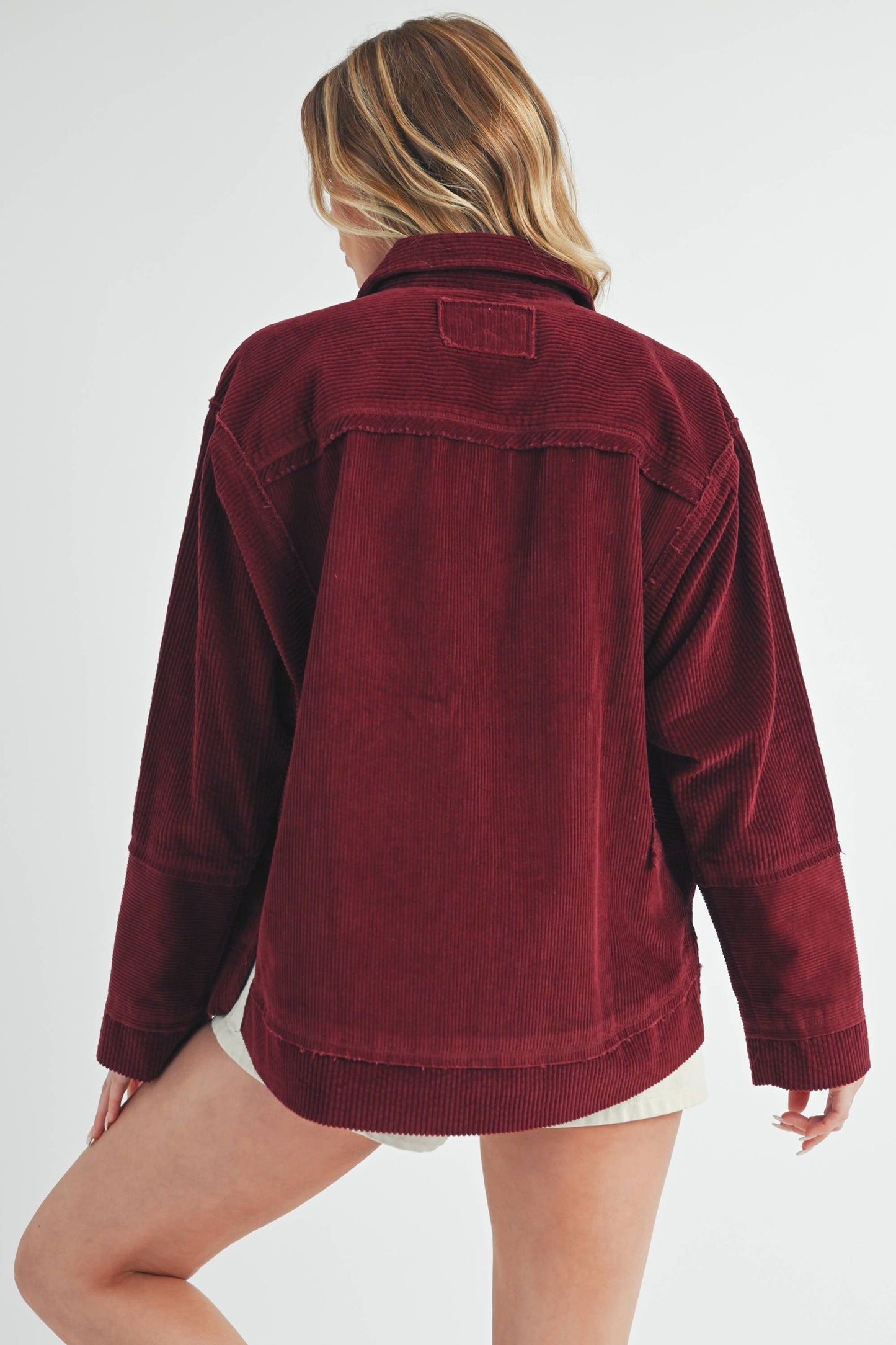 Red Velvet Corduroy Jacket